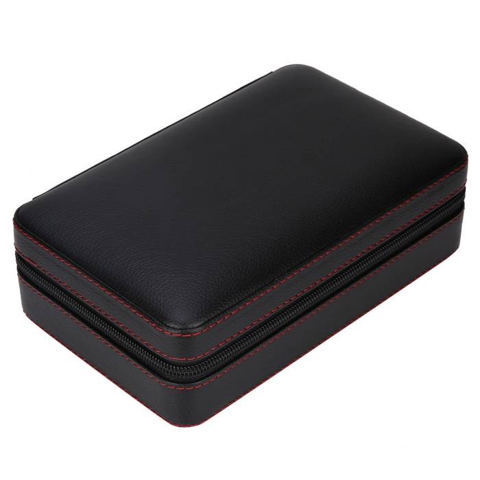 Port tigari de foi PU leather Travel Black (umidor) "Andreas"
