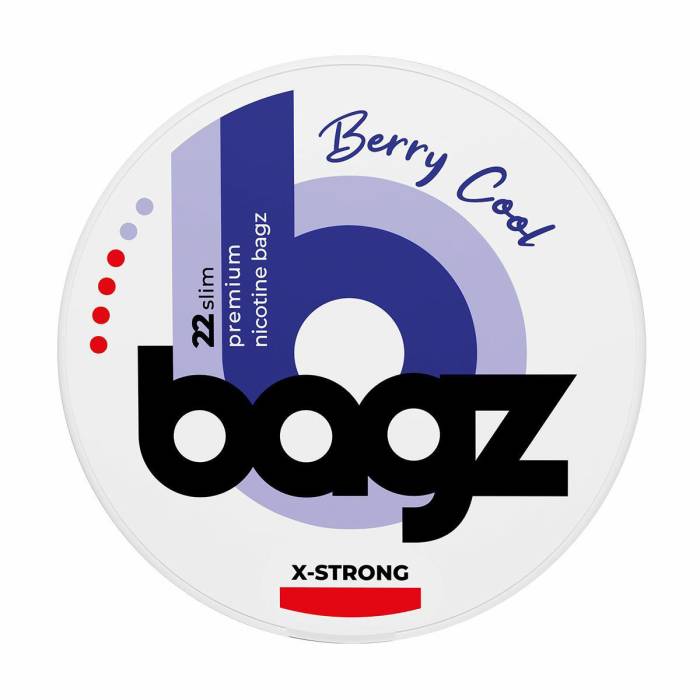 Nicotine pouch 16,5mg/pliculet Berry Cool BAGZ