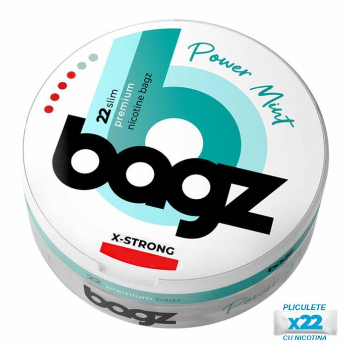 Nicotine pouch 15,4mg/pliculet Power Mint BAGZ