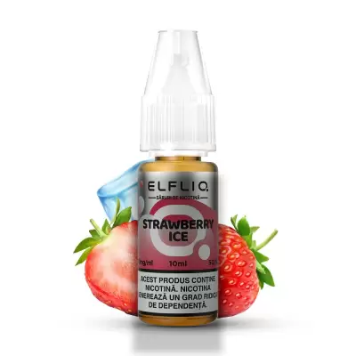 Lichid tigareta electronica 10 mg./ml. Strawberry Ice "ElfLiq" (10ml)
