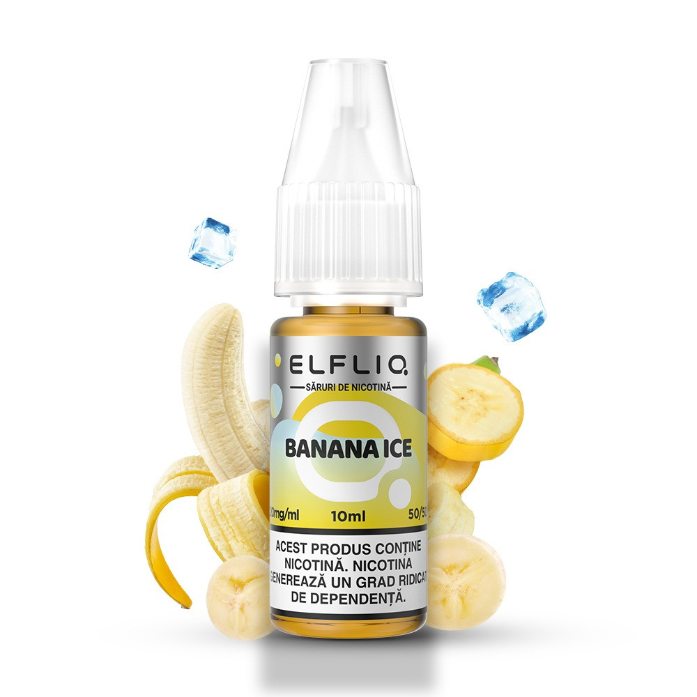 Lichid tigareta electronica 20 mg./ml. Banana Ice "ElfLiq" (10ml)