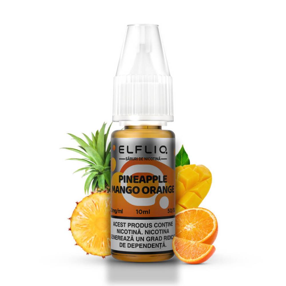 Lichid tigareta electronica 20 mg./ml. Pineapple Mango Orange "ElfLiq" (10ml)