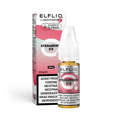 Lichid tigareta electronica 20 mg./ml. Strawberry Ice "ElfLiq" (10ml)