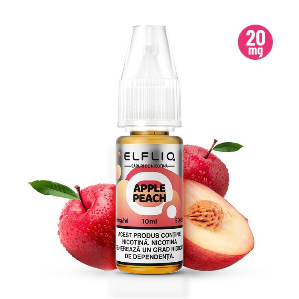Lichid tigareta electronica 20 mg./ml. Apple Peach "ElfLiq" (10ml)