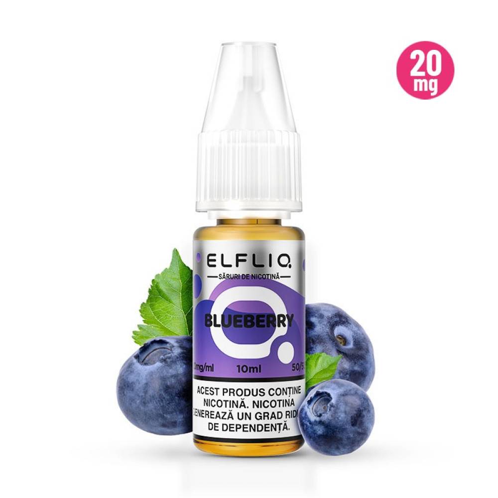 Lichid tigareta electronica 20 mg./ml. Blueberry "ElfLiq" (10ml)