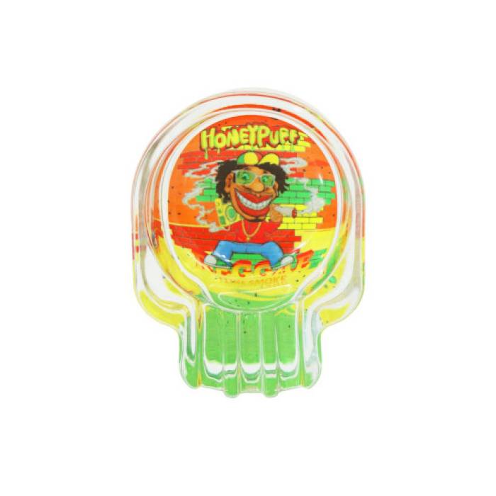 Scrumiera Glass Skull Honeypuff