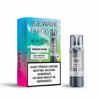 Cartus Icewave 1000 pufuri Rainbow Candy 20 mg.