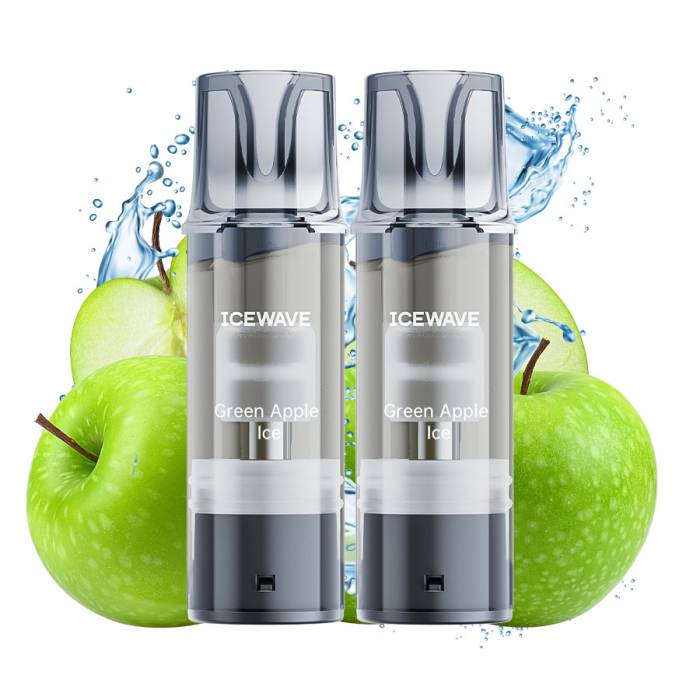 Cartus Icewave 2x1000 pufuri Green Apple Ice 20 mg.