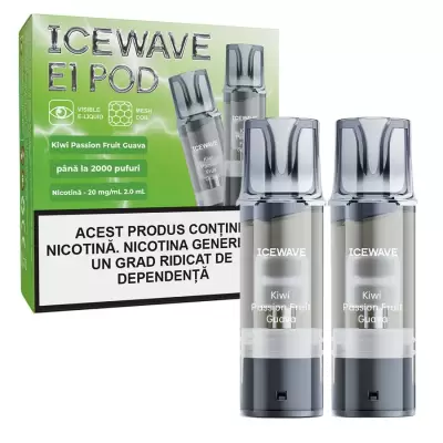 Cartus Icewave 2x1000 pufuri Kiwi Passion Fruit Guava 20 mg.