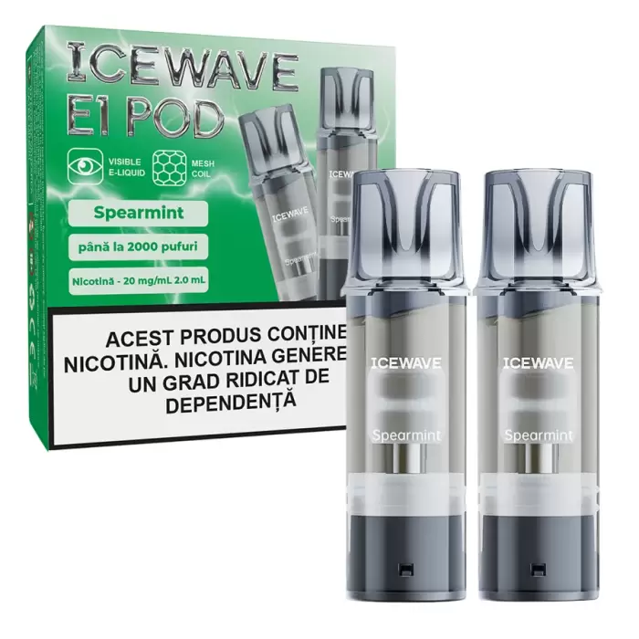 Cartus Icewave 2x1000 pufuri Spearmint 20 mg.