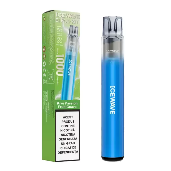 Kit Icewave 1000 pufuri Kiwi Passion Fruit Guava (20mg)