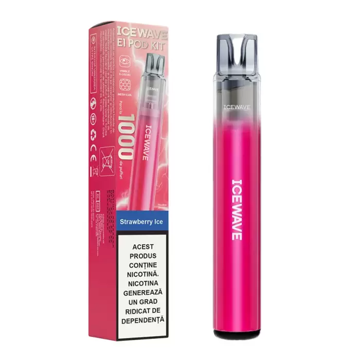 Kit Icewave 1000 pufuri Strawberry Ice (20mg)
