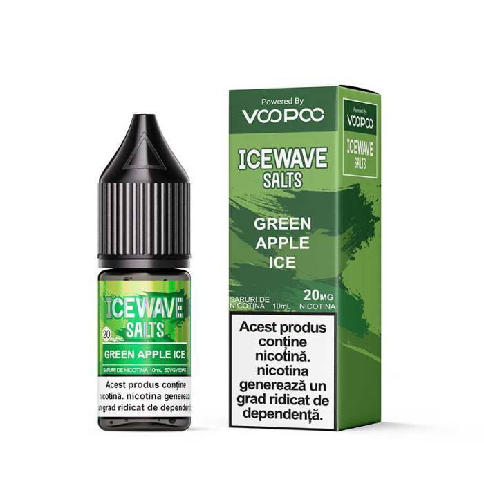 Lichid tigareta electronica 20 mg./ml. Green Apple Icewave (10ml)