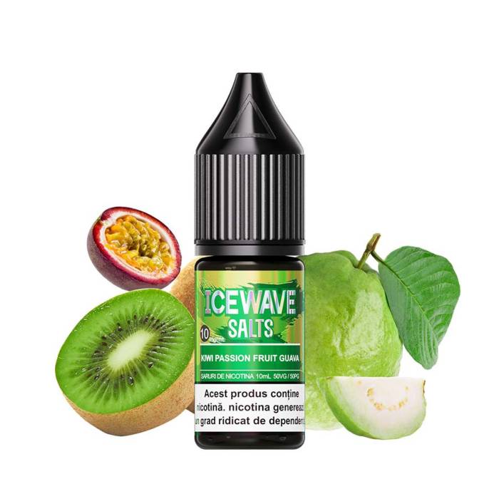 Lichid tigareta electronica 10 mg./ml. Kiwi Passion Fruit Guava Icewave (10ml)