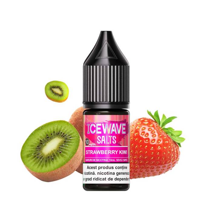 Lichid tigareta electronica 10 mg./ml. Strawberry Kiwi Icewave (10ml)