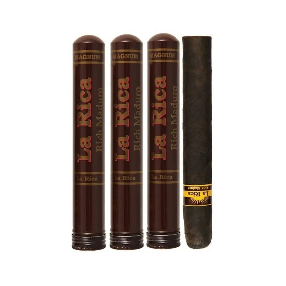 La Rica Maduro Magnum Tubos (10)