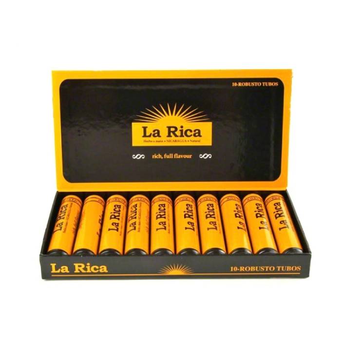 La Rica Natural Connecticut Robusto Tubos (10)