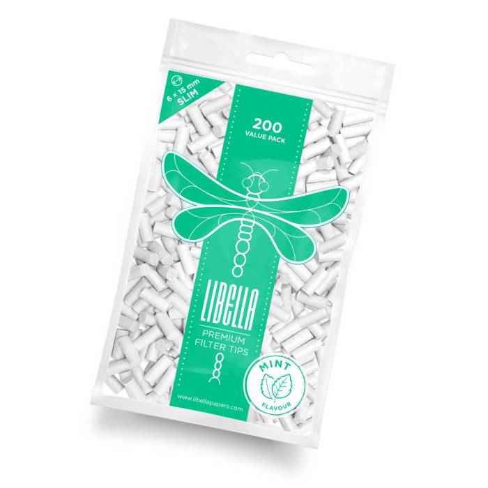 Filtre Slim Mint 6mm pt. tigarete (200) Libella