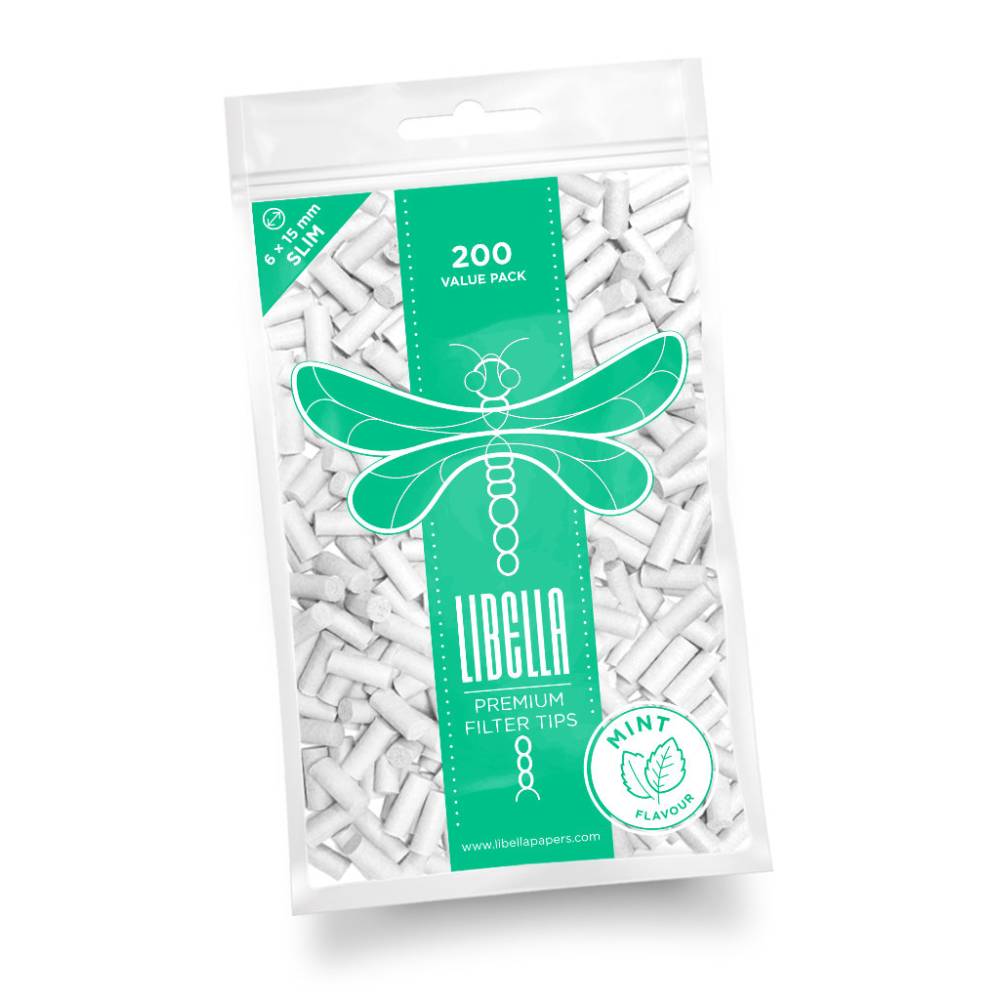 Filtre Slim Mint 6mm pt. tigarete (200) Libella