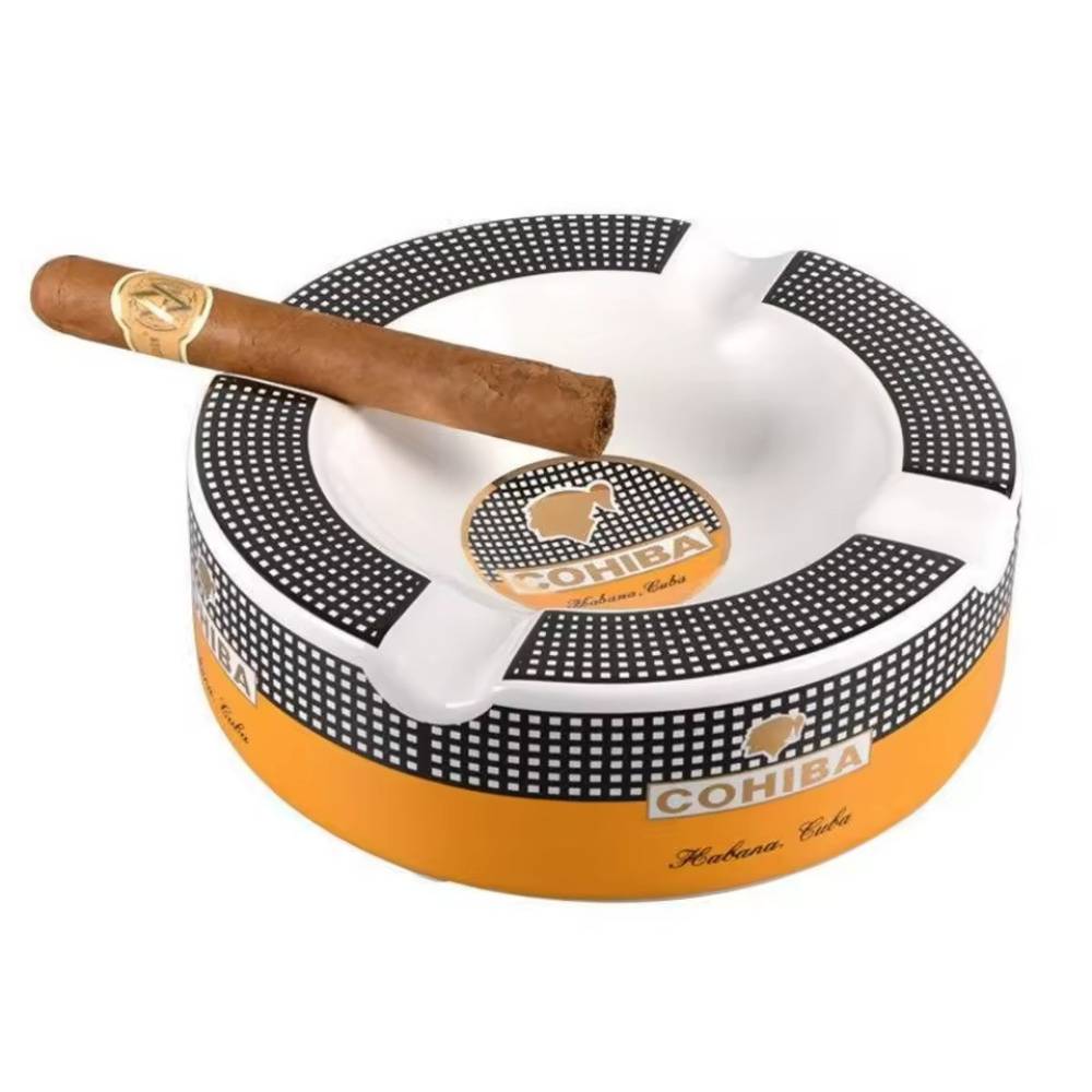 Scrumiera ceramica tigari de foi Round C1