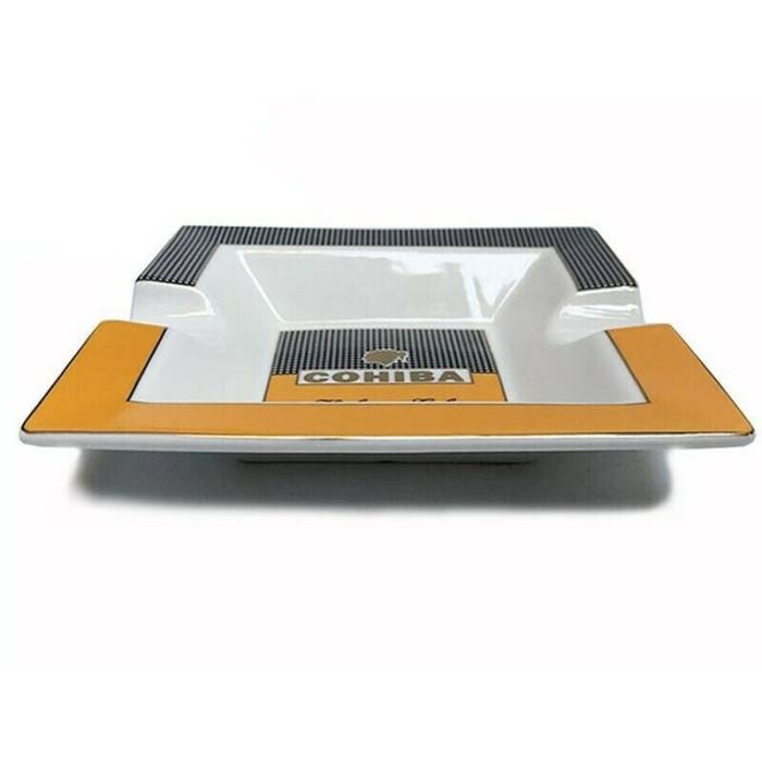 Scrumiera ceramica tigari de foi Square C3