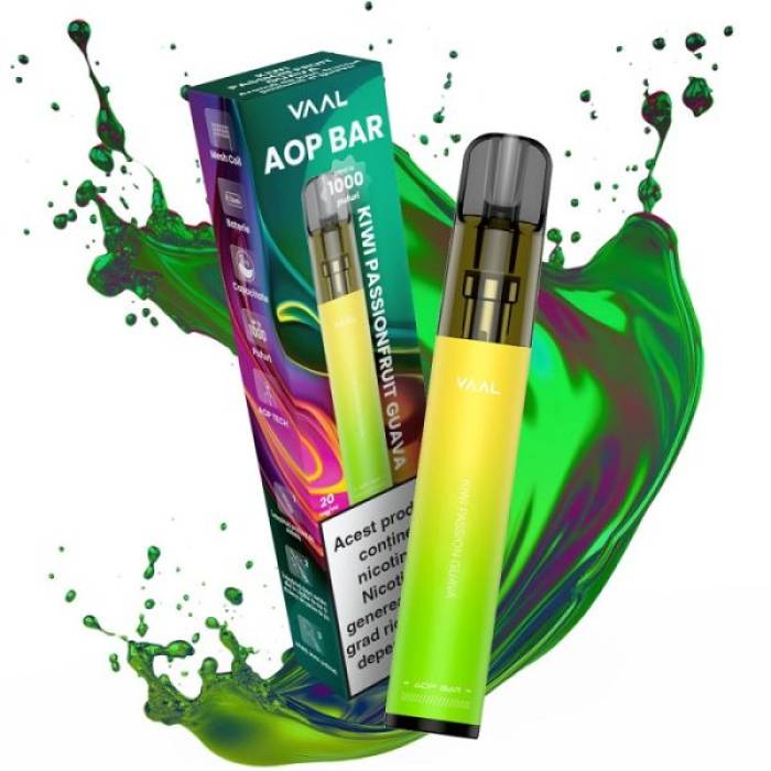 Kit VAAL AOP Bar 1000 pufuri Kiwi Passion Fruit Guava (20mg)