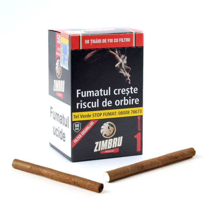 Zimbru Filter Cigarillos Roscat (cirese) (50)
