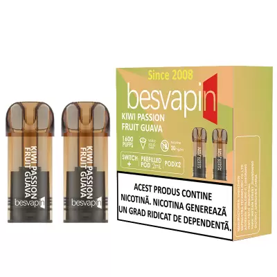 Cartus Besvapin 2x800 pufuri Kiwi Passion Fruit Guava 20 mg.