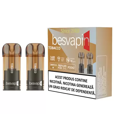 Cartus Besvapin 2x800 pufuri Tobacco 20 mg.