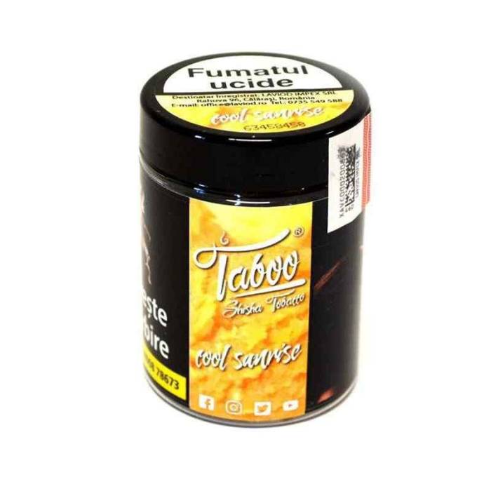Tutun narghilea "Cool Sunrise" (piersica) Taboo (50g)