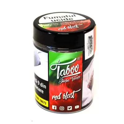 Tutun narghilea "Red Blast" (menta, zmeura) Taboo (50g)