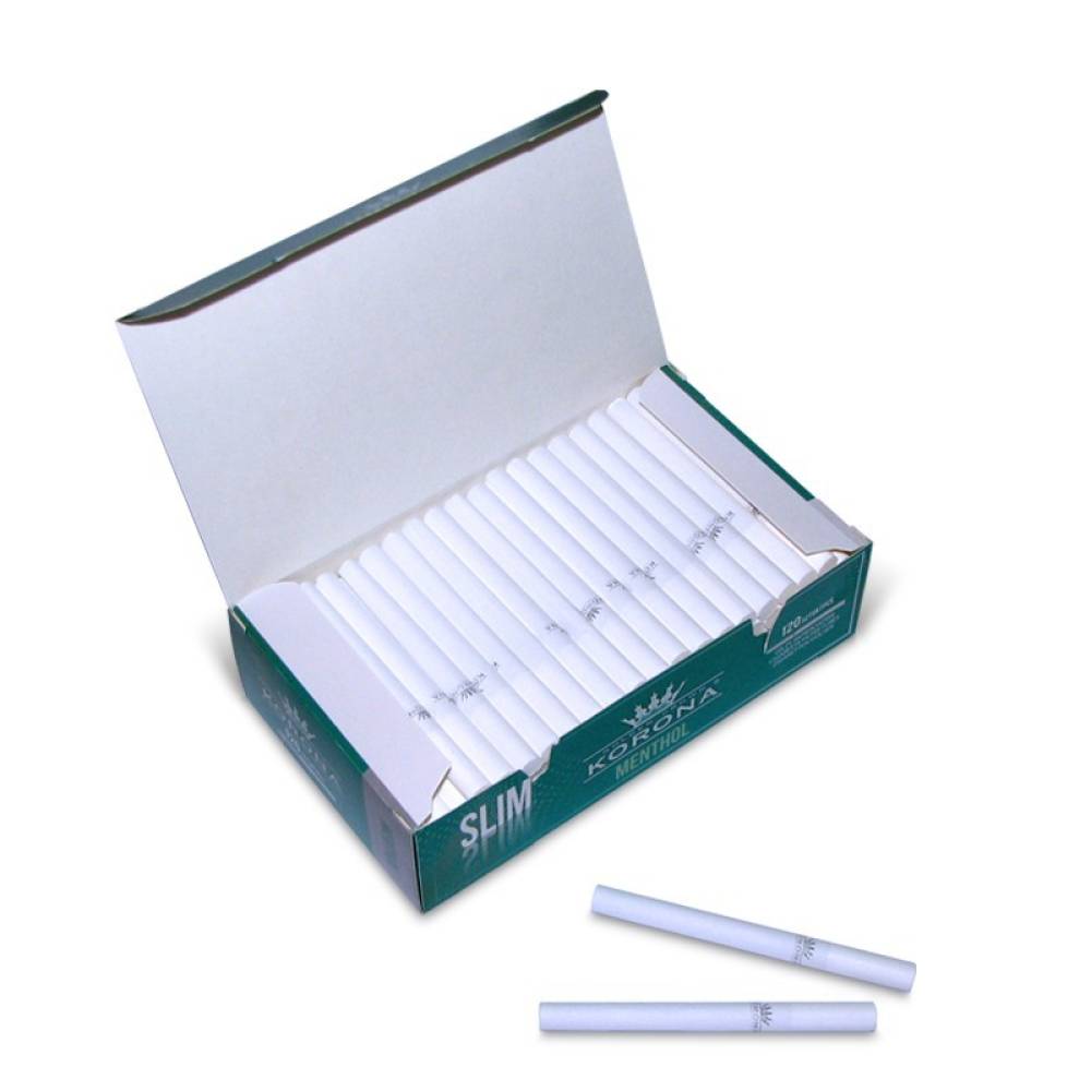 Tuburi cu filtru pt.tigarete Slim Menthol Korona (120)