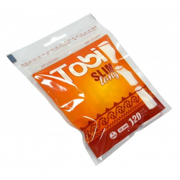 Filtre Slim Long 6mm pt. tigarete (120buc.) Tobi