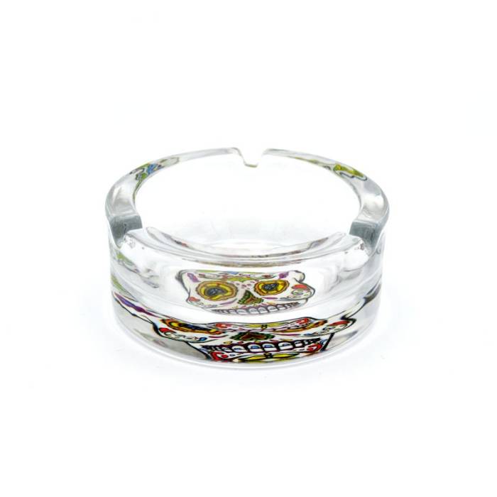 Scrumiera Round Glass Calavera / Toro