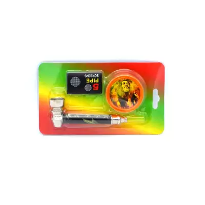 Set mini pipa si grinder plastic Bob / Toro