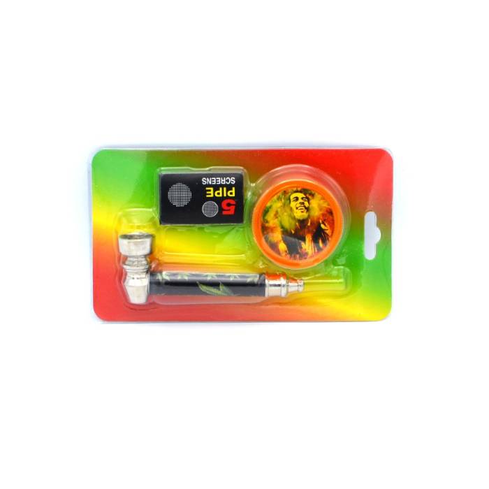 Set mini pipa si grinder plastic Bob / Toro