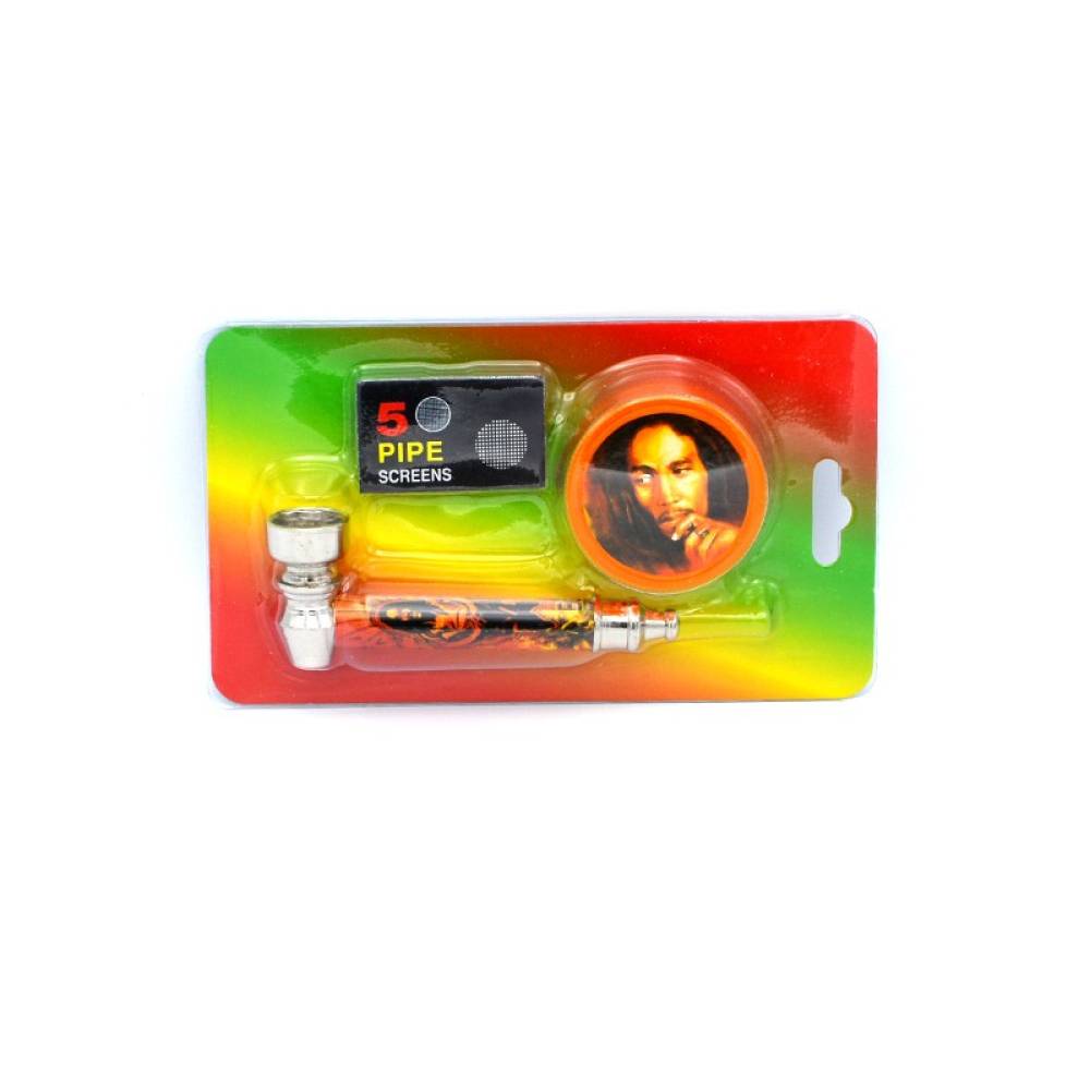Set mini pipa si grinder plastic Bob / Toro