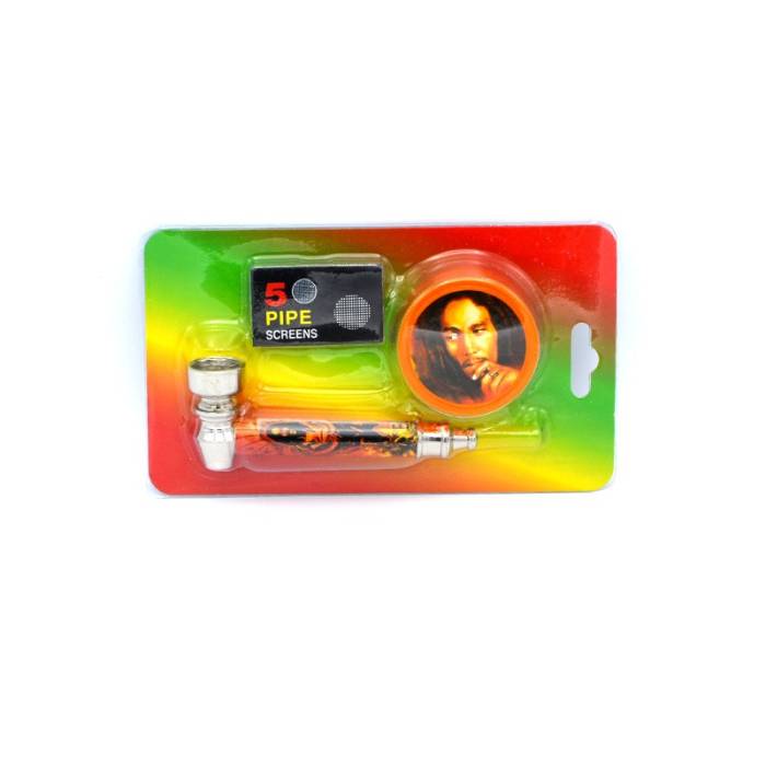 Set mini pipa si grinder plastic Bob / Toro