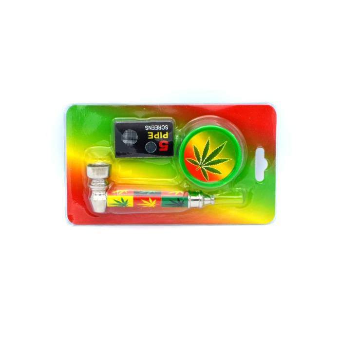 Set mini pipa si grinder plastic Bob / Toro
