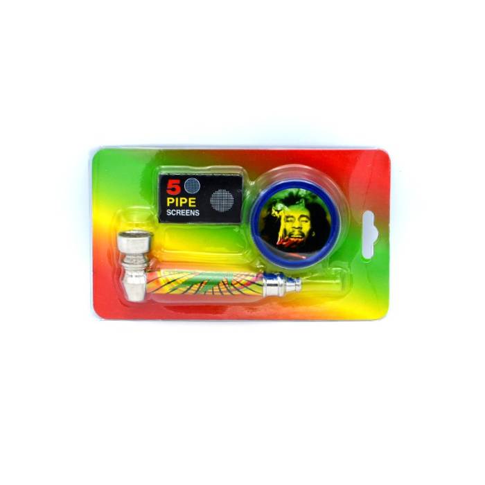 Set mini pipa si grinder plastic Bob / Toro