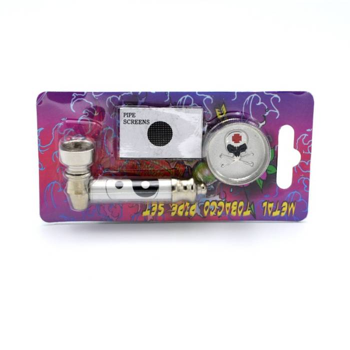 Set mini pipa si grinder 1 Iron Cross / Toro