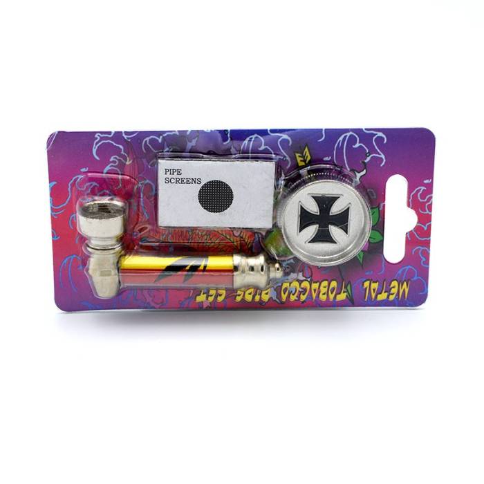 Set mini pipa si grinder 1 Iron Cross / Toro