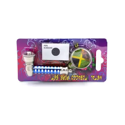 Set mini pipa si grinder 2 Rasta / Toro