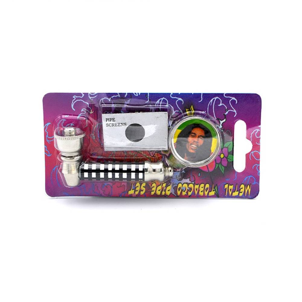 Set mini pipa si grinder 2 Rasta / Toro