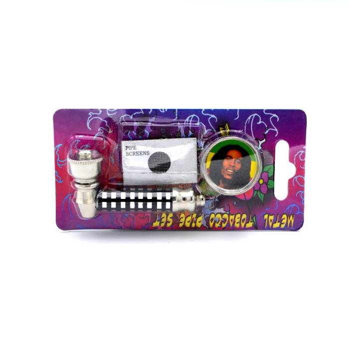 Set mini pipa si grinder 2 Rasta / Toro