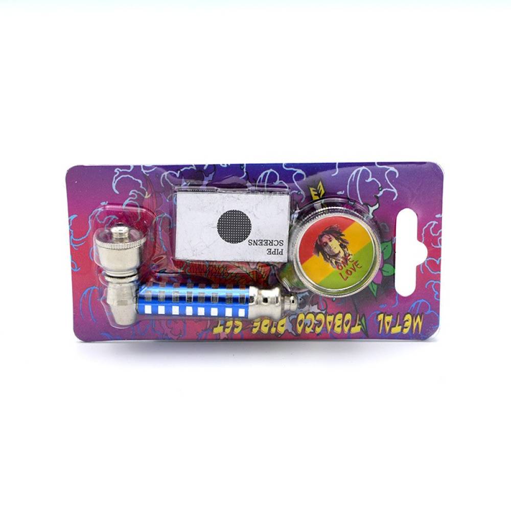 Set mini pipa si grinder 2 Rasta / Toro