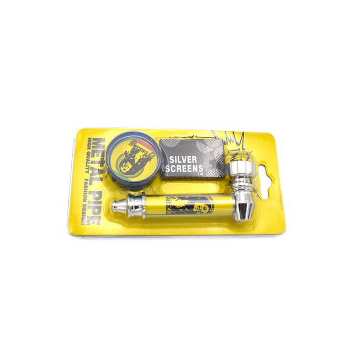 Set mini pipa si grinder plastic Tiny / Toro