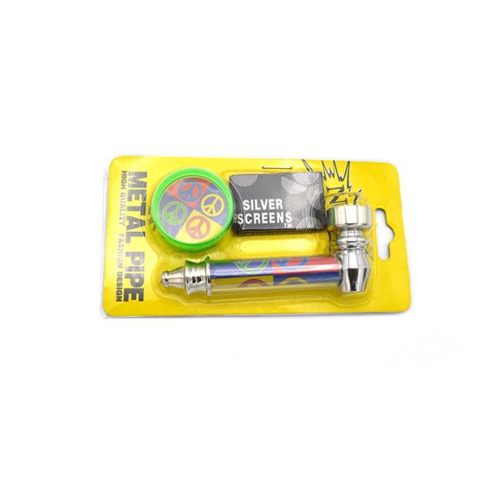 Set mini pipa si grinder plastic Tiny / Toro