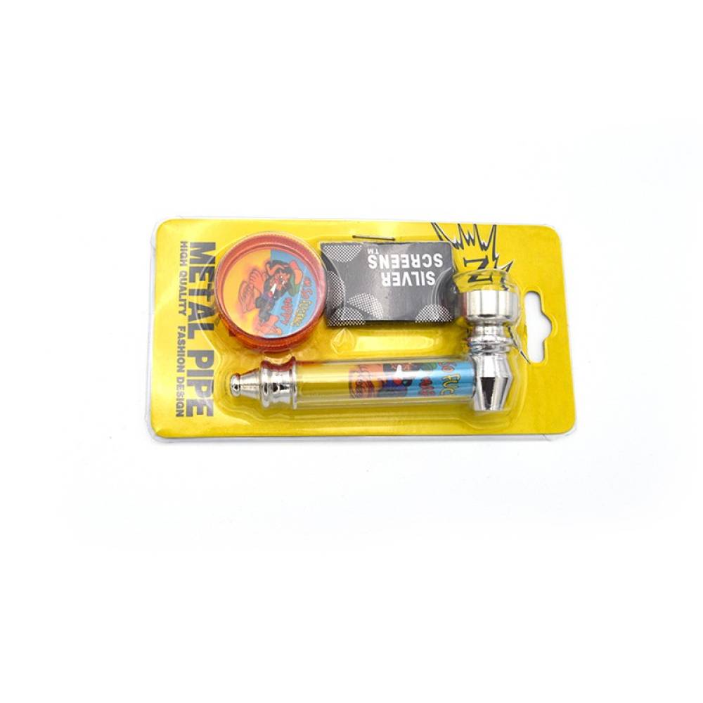 Set mini pipa si grinder plastic Tiny / Toro