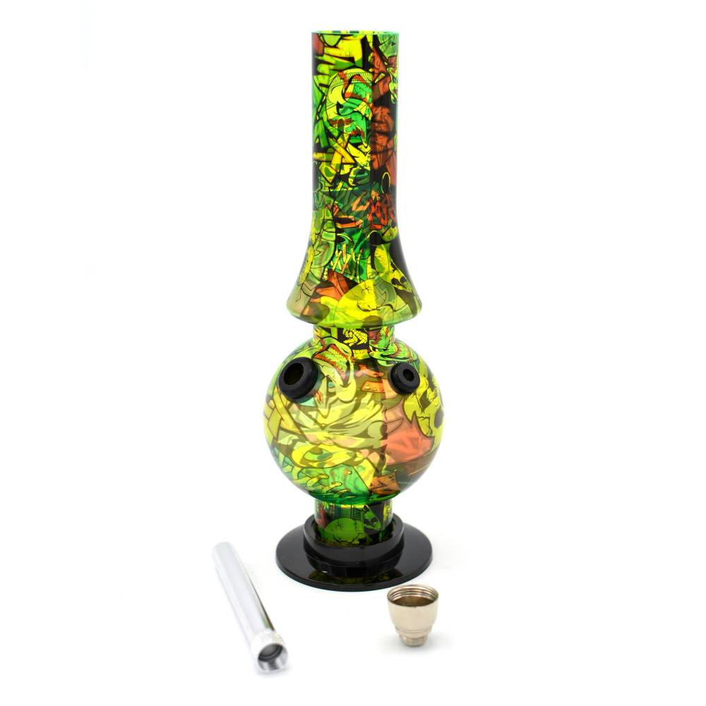 Bong acrilic 20cm Graffiti / Toro